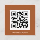 Mini Autumn Florals QR Code Wedding Online UAWG Begleitkarte (Rückseite)