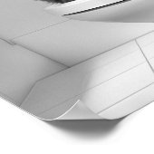 Mini Baby Highland Kuh auf Toilette Badezimmer Poster (Ecke)