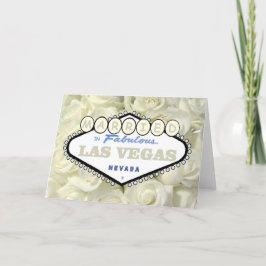 Mini Baby-Rose VERHEIRATET in Las Vegas Card Karte