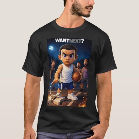 Mini Baller - Want Next? T-Shirt (Vorderseite)