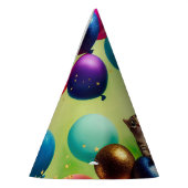 Mini Balloon Kitty Pair - Birthday Party Hat Partyhütchen (Links)