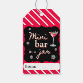 Mini-Bar in einer Jar-Geschenkmarke Geschenkanhänger (Vorderseite)