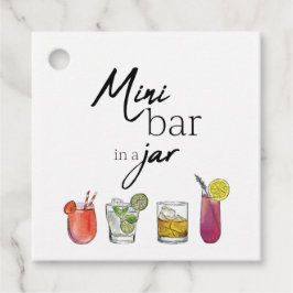 Mini-Bar in Jar-Tags Geschenkanhänger
