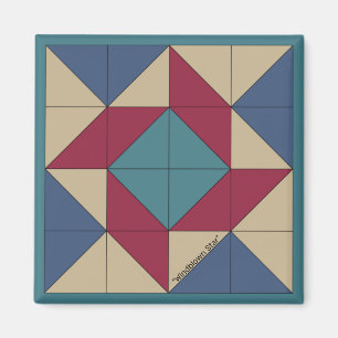 Mini-Barge Quilt Americana Pinacoteca Magnet