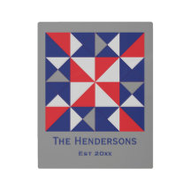 Mini Barn Quilt Americana Pinwheel