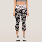Mini Basketball Hoop Capri Leggings (Vorderseite)