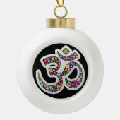 Mini Basketball Hoop Keramik Kugel-Ornament (Vorderseite)