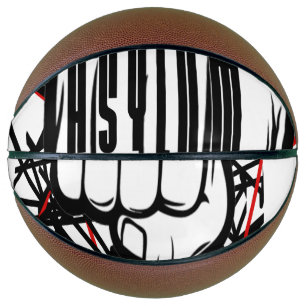 Mini Basketballkorb Asyl Graffiti Faust Design Basketball