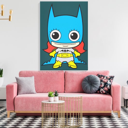 Mini Batgirl Leinwanddruck (Insitu (Wohnzimmer))