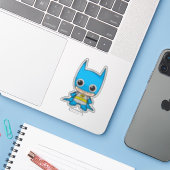 Mini Batman Aufkleber (Laptop mit iPhone)