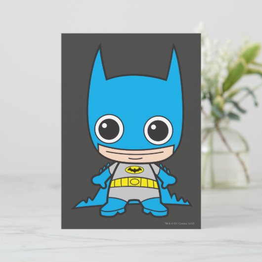 Mini Batman Einladung (Stehend Vorderseite)