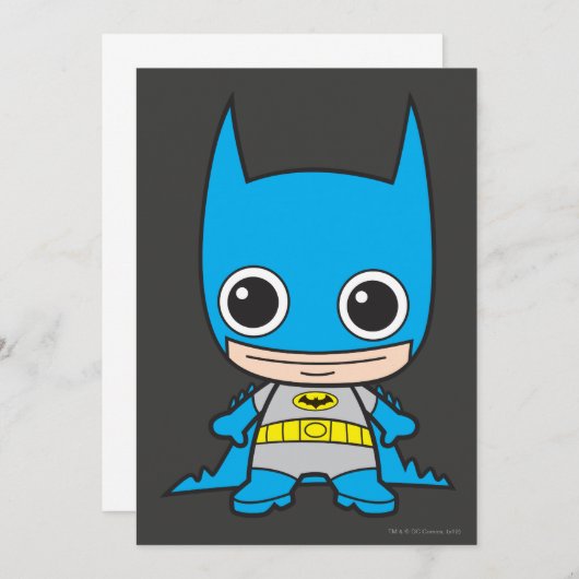 Mini Batman Einladung (Vorne/Hinten)