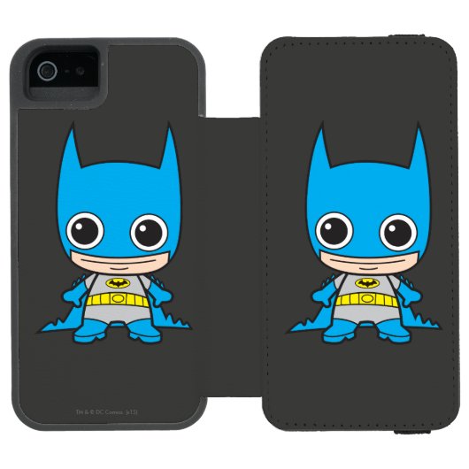 Mini Batman Incipio iPhone Geldbeutel-Hülle (Folio Geöffnet)