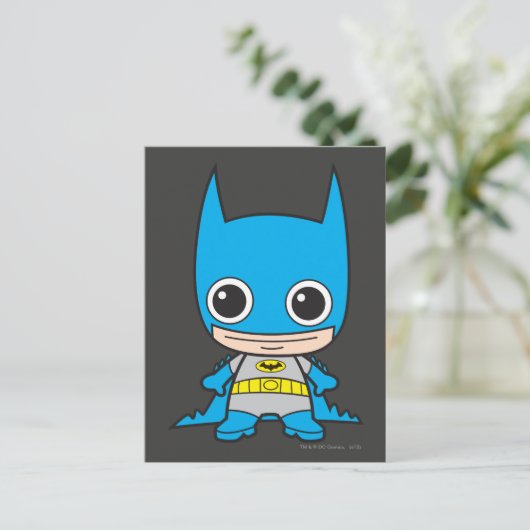 Mini Batman Postkarte (Stehend Vorderseite)