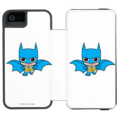 Mini Batman Running Incipio iPhone Geldbeutel-Hülle (Folio Geöffnet)