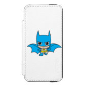 Mini Batman Running Incipio iPhone Geldbeutel-Hülle (Folio Vorderseite)