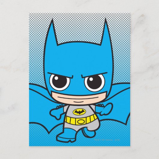 Mini Batman Running Postkarte (Vorderseite)