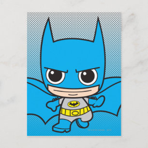 Mini Batman Running Postkarte