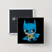 Mini Batman Sketch Button (Vorne & Hinten)