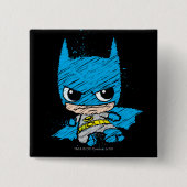 Mini Batman Sketch Button (Vorderseite)