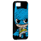 Mini Batman Sketch Case-Mate iPhone Hülle (Rückseite/rechts)