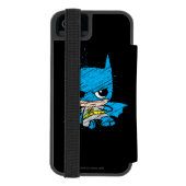Mini Batman Sketch Incipio iPhone Geldbeutel-Hülle (Folio Rückseite)