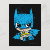 Mini Batman Sketch Postkarte (Vorderseite)