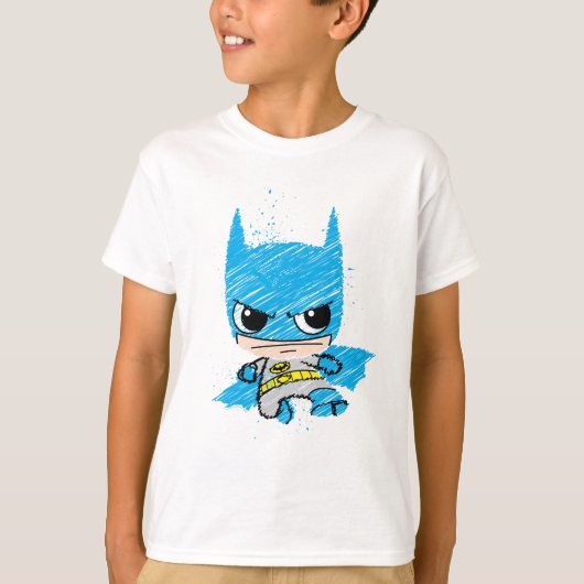 Mini Batman Sketch T-Shirt (Vorderseite)
