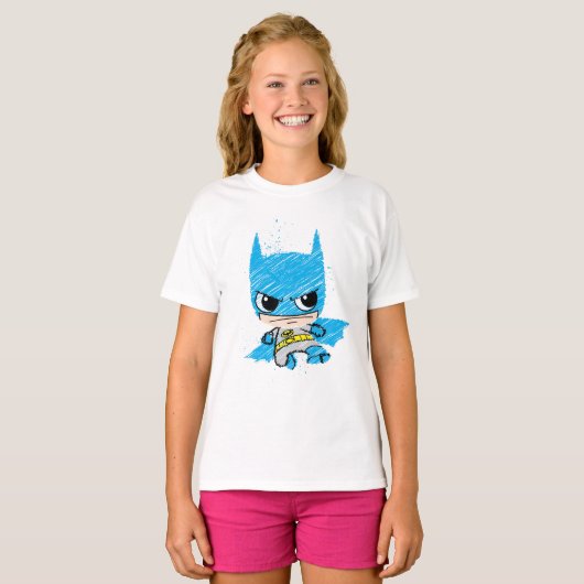 Mini Batman Sketch T-Shirt (Vorne ganz)