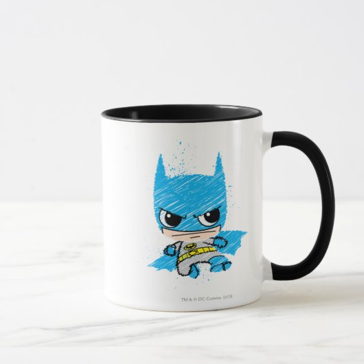 Mini Batman Sketch Tasse (Rechts)