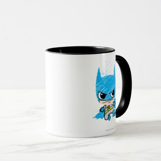 Mini Batman Sketch Tasse (VorderseiteRechts)