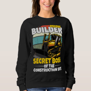 Mini-Bauleiter für Kinder mit Bagger Sweatshirt