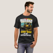 Mini-Bauleiter für Kinder mit Bagger T-Shirt (Vorne ganz)