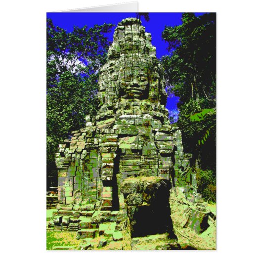 Mini Bayon [Redux] ... Siem Reap, Kambodscha-Karte (Vorne)