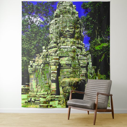 Mini Bayon [Redux] ... Siem Reap, Kambodscha Wandteppich (Beispiel)