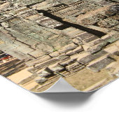 Mini Bayon ... Ta Prohm, Angkor Wat, Kambodscha Poster (Ecke)