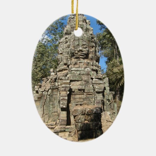 Mini Bayon ... Ta Prohm, Siem Reap, Kambodscha Keramik Ornament (Hinten)