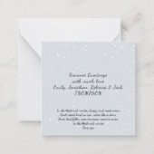 MINI Bear Snow Princess Bleak Midwinter Holiday Mitteilungskarte (Rückseite)