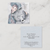 MINI Bear Snow Princess Bleak Midwinter Holiday Mitteilungskarte (Vorne/Hinten)