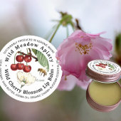 Mini Beeswax Lip Balm Container Lid Label Runder Aufkleber