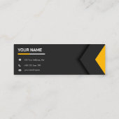 Mini Beruflich Simple Business Card Mini Visitenkarte (Rückseite)