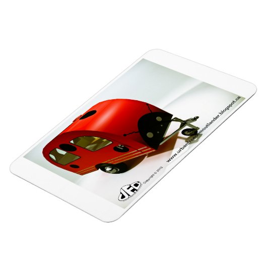 Mini Bike Camper Ladybug Premium Magnet (Linke Seite)