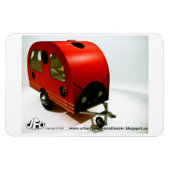 Mini Bike Camper Ladybug Premium Magnet (Horizontal)
