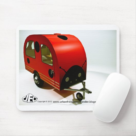 Mini Bike Camper Ladybug Stil Mousepad (Mit Mouse)