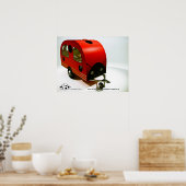 Mini Bike Camper Ladybug style Poster (Küche)