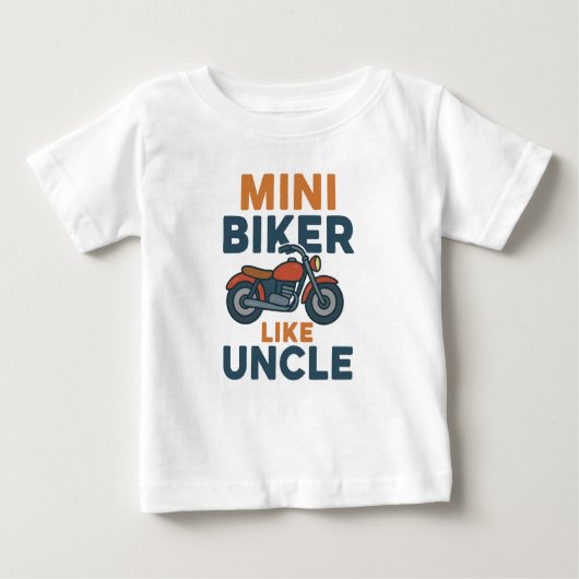 Mini-Biker wie ein Cooles Motorrad Baby T-shirt (Vorderseite)