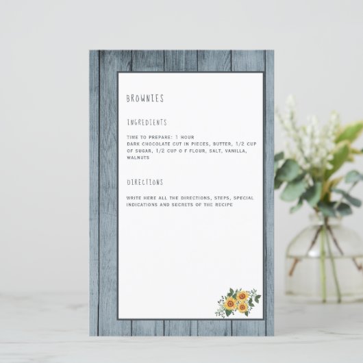 Mini-Binder-Organisator des Kochbuchs auf der Reze (Stehend Vorderseite)