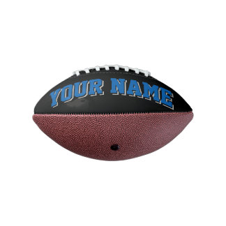 Mini BLACK BLUE SILVER GRAU Personalisiert Footbal Football