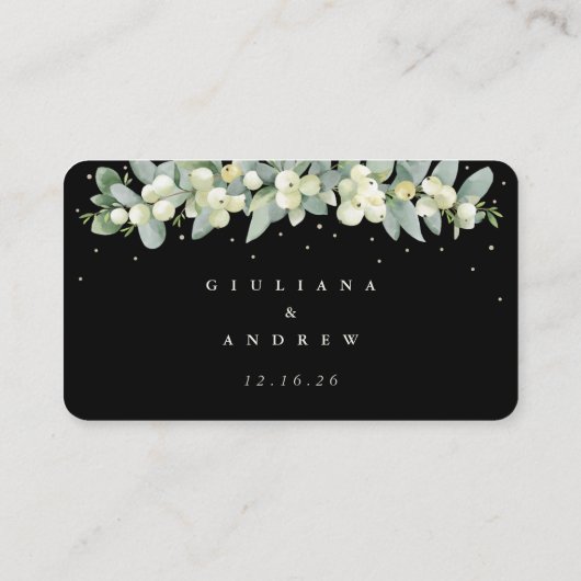 Mini Black Snowberry+Eucalyptus Online UAWG Begleitkarte (Rückseite)