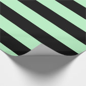 Mini Black XL Stripes Muster V Geschenkpapier (Ecke)